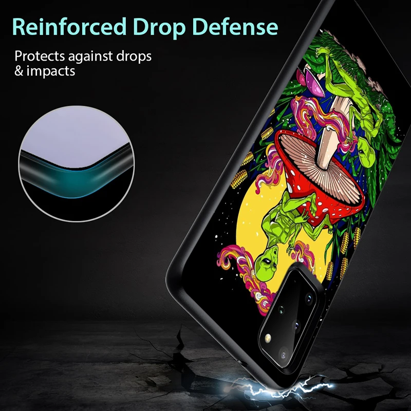 

Aesthetics Cartoon alien for Samsung Galaxy S21 S20 FE Ultra S10 S10e S9 S8 S7 S6 Plus Lite Edge Black Phone Case