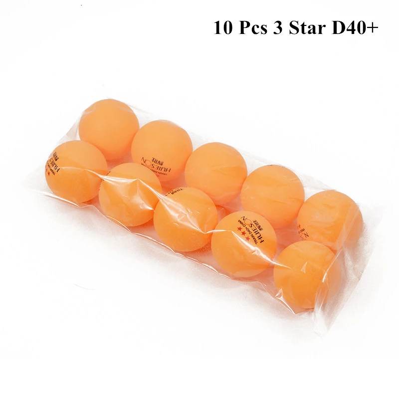 3 Star D40 HUIESON 10 шт./пакет 3 звезды для настольного тенниса Ракетки Для шар 40 мм+ 2,9 г шарики для пинг-понга для соревнований, тренировочные мячи - Цвет: 3 Star D40