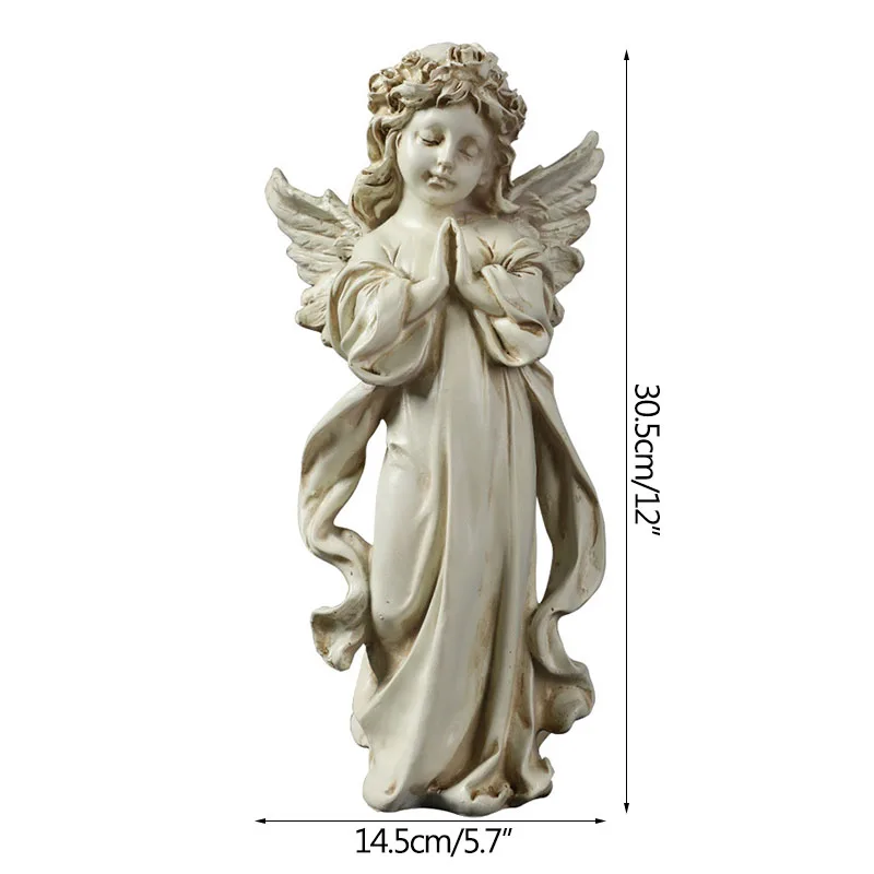 

European Antique Angel Baby Sculpture Retro Minaiture Model Home Decoration Ornaments Office Desktop Decoration Figurines Crafts