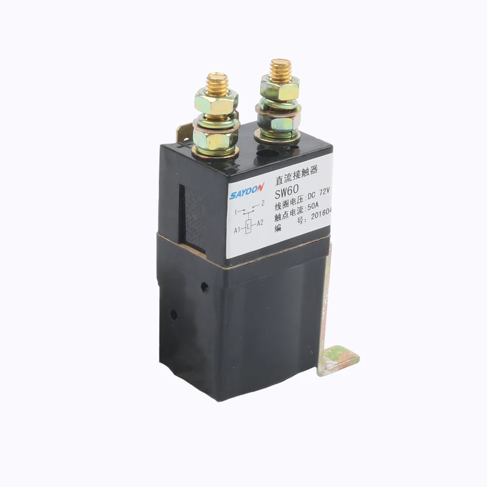 SW60 NO(нормально открытый) 12V 24V 36V 48V 60V 72V 50A DC контактор ZJW50A для мотора вилочного погрузчика электромобиля захват автомобильный автомобиль лебедка