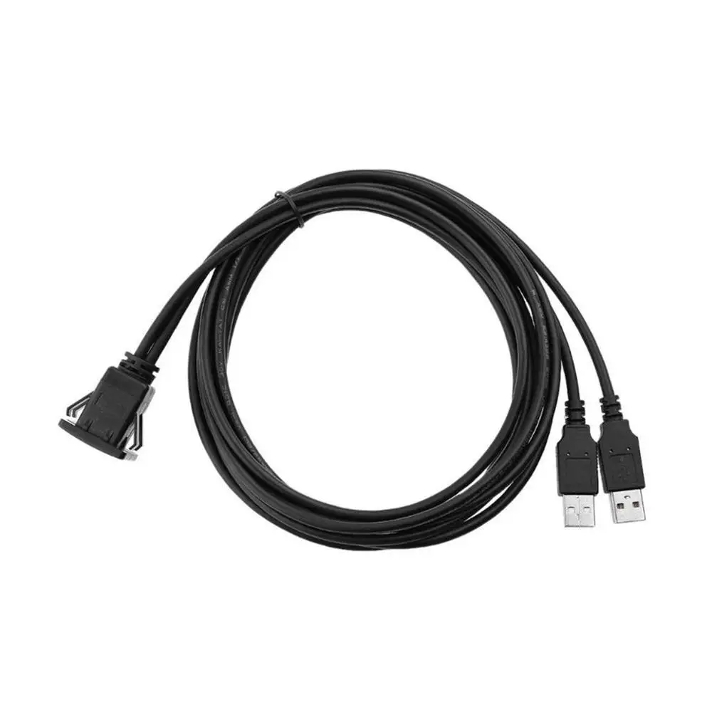 Кабель USB2.0 для скрытого монтажа 1 м/2 м удлинитель с двойным/одинарным USB портом