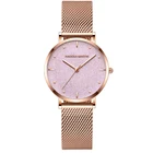 Часы женские кварцевые, розовое золото, 36 мм, водонепроницаемые