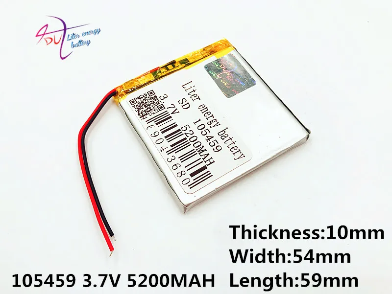 Лучший размер батареи 105459 3 7 v 5000mah литий-полимерный аккумулятор с доской для Pda
