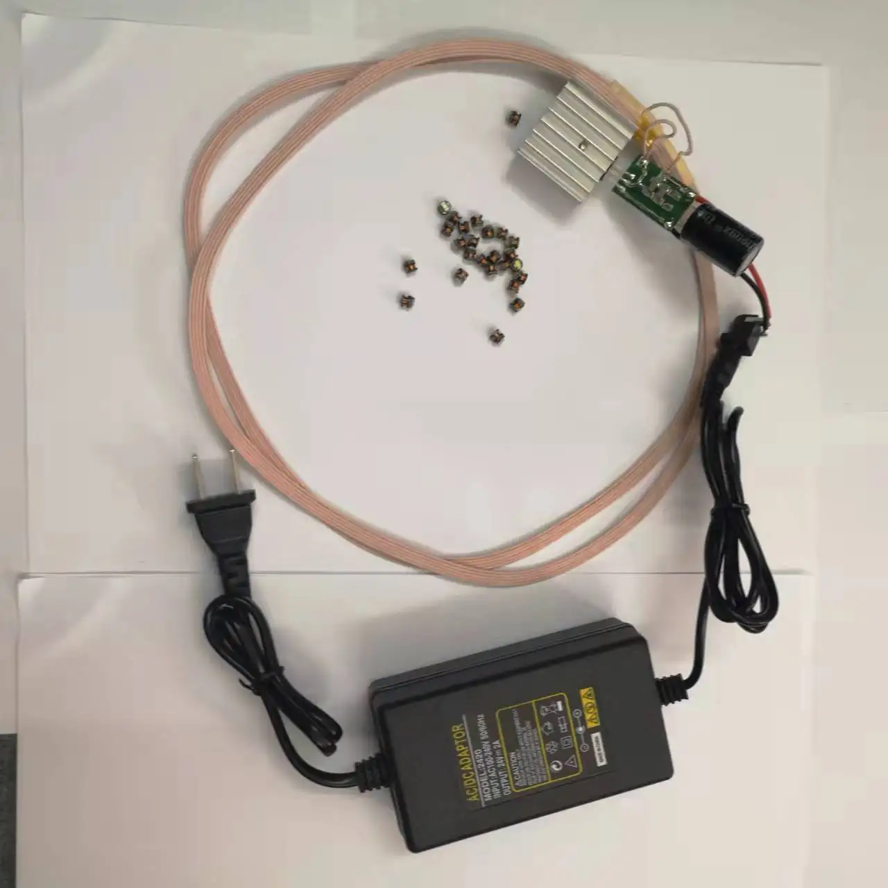 Taidacent 270mm Large Wireless Led Coil Inductive Induction Leds Power Bank Supply Charger Module 24V Long Distance | Электроника