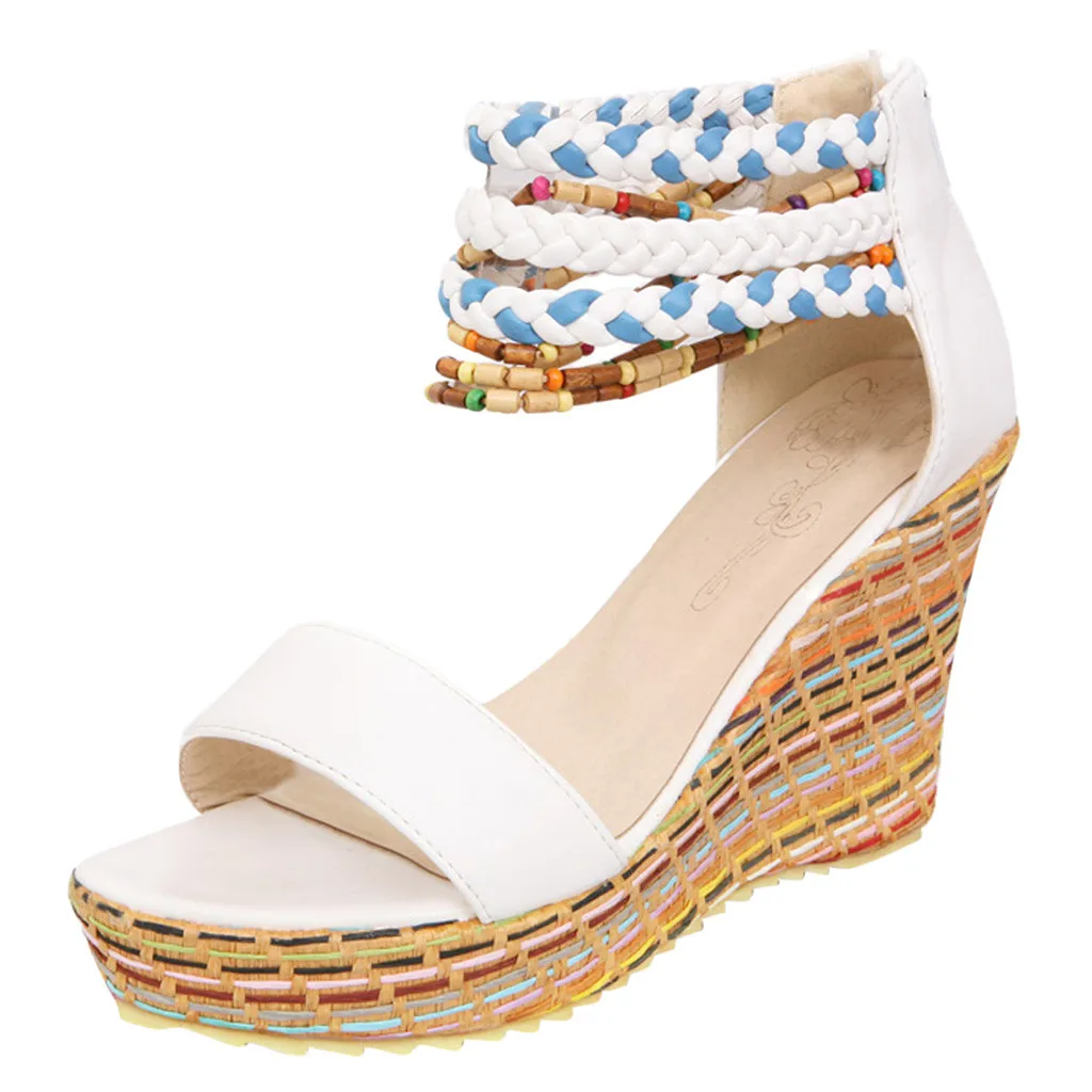 Женские сандалии в римском стиле JAYCOSIN повседневные на плоской подошве с