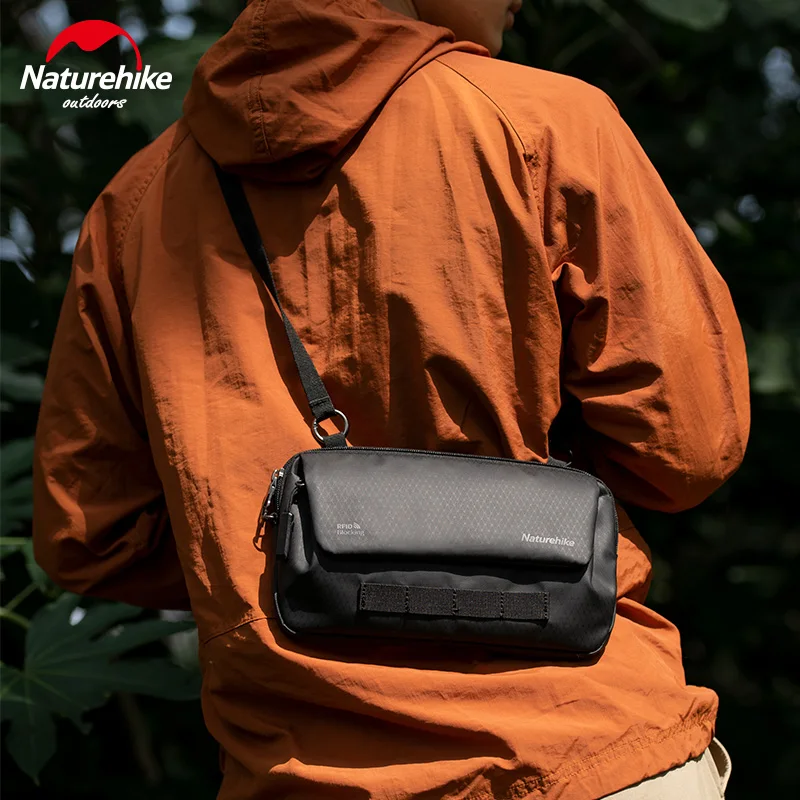 Сумка на плечо Naturehike 600D с защитой от кражи водонепроницаемая уличная спортивная