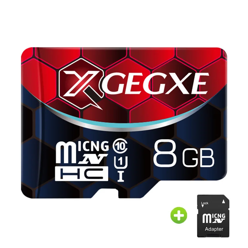 8GB-Adapter Карта памяти XGEGXE 8 ГБ 16 ГБ 32 ГБ 64 Гб 256 Гб класс 10 U1 Micro SD 128 ГБ de memoria высокоскоростная флеш-карта памяти TF микро SD для смартфона стол - Емкость: 8GB-Adapter