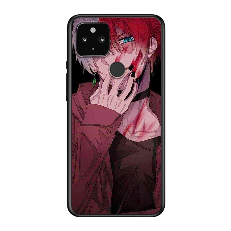 

My Hero Academia Todoroki Shoto Soft TPU Silicone Black Cover For Google Pixel 5 4A 5G 4 XL Phone Case