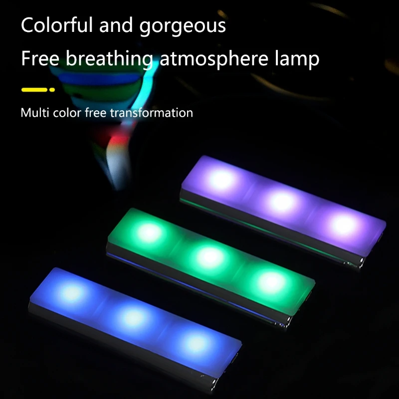 

Rechargeable Car Atmosphere Lamp with Remote Control for Car Interior Decoration