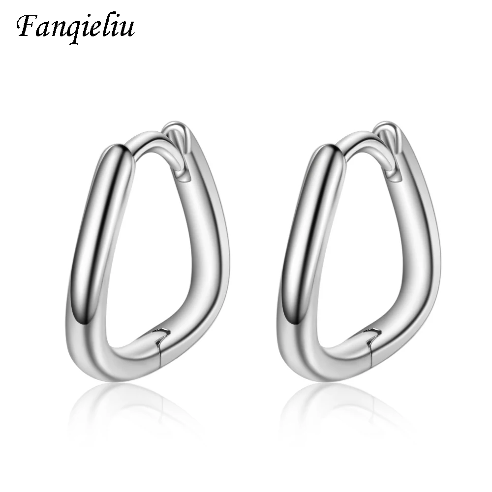 

Fanqieliu 925 Sterling Silver Earrings Hoop Simple Small Earring Hoops For Women FQL20408