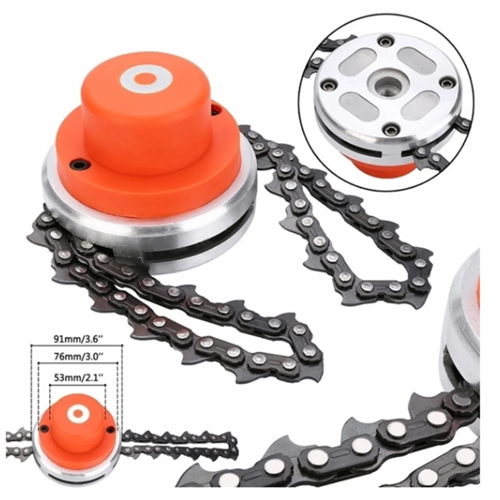 

New Chain Mowing Head Garden Universal Trimmer Lawn Mower Thickening High Quality Metal Chain Garden Brushcutter Tools Part