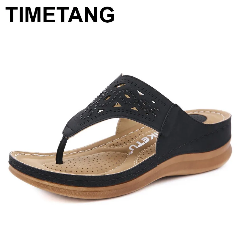 

TIMETANGSummer Women shoes Fashion soft Women's slippers diamond non-slip comfortable Plus Size Woman slippers Female sandals