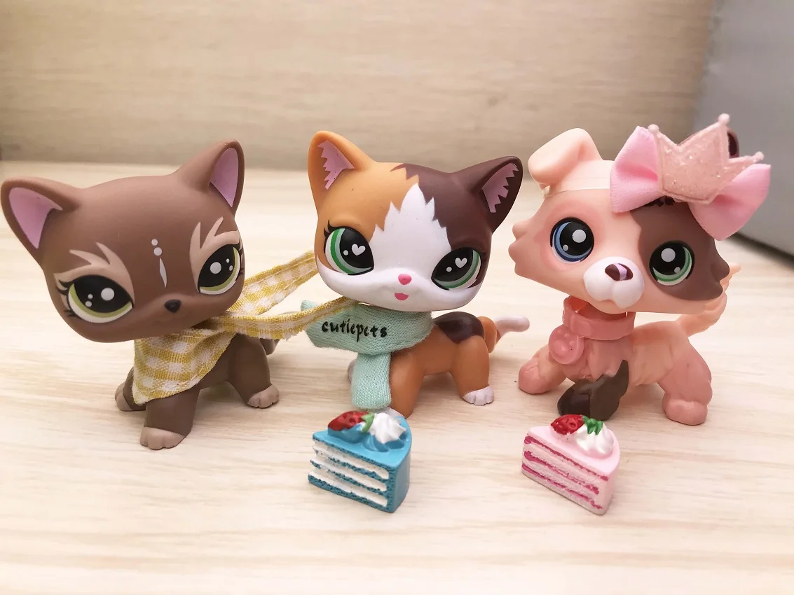 Pet shop Пламя короткошерстной кошки Кот Elk кошка масло колли с 6 шт. аксессуары бант