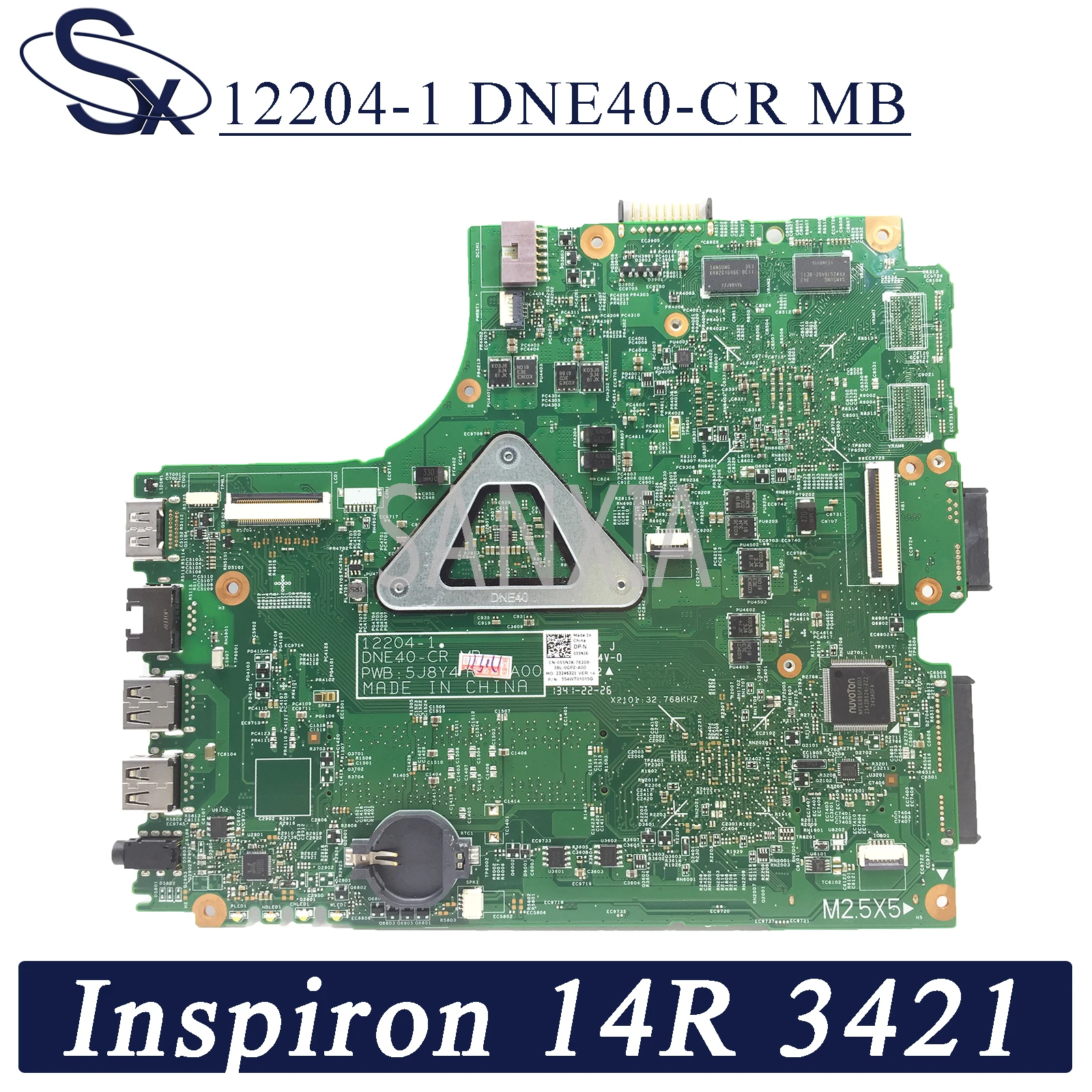 KEFU 12204-1   Dell Inspiron 14R 3421 5421 2421    I3-2375M GT625M