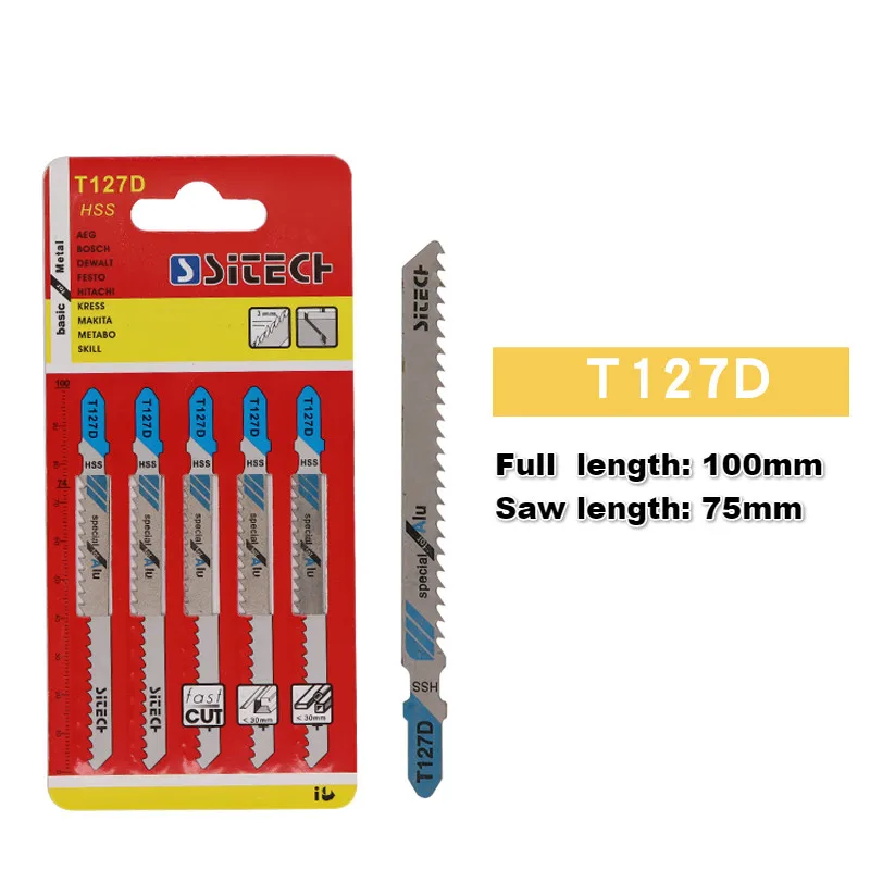 Jigsaw Blades Wood Cutter Saw Blade T111C T111D T144D T244D T344D T118A T127D T101B for Bosch Dewalt Hitachi Makita Festool | Инструменты