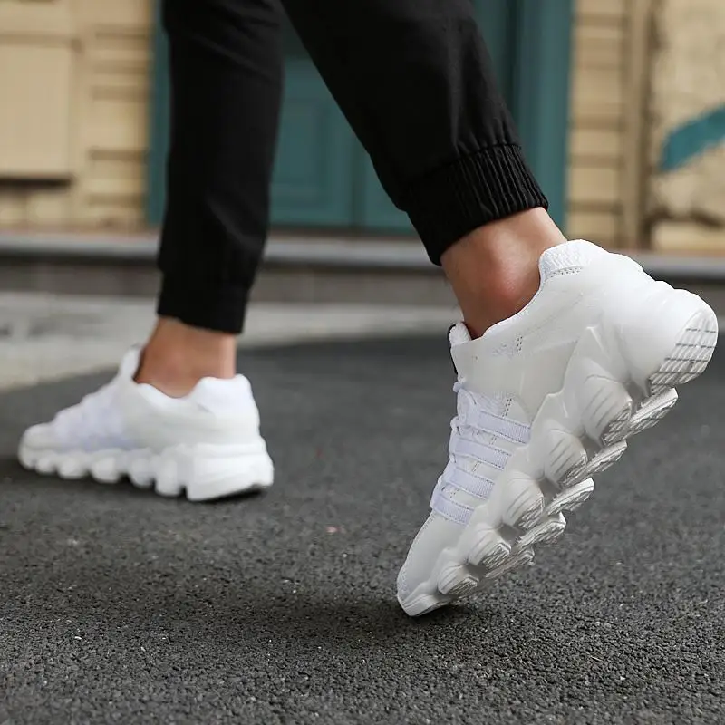 

High Quality Running Shoes for Men Breathable Fly Line Sneakers Outdoor Sport Footwear Male Breathable Height Increasing Shoes