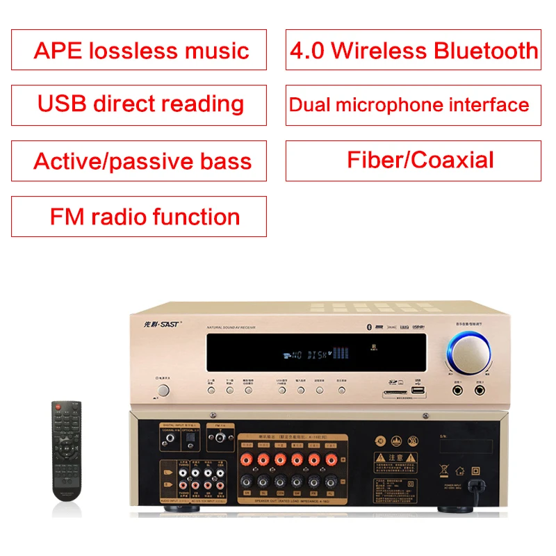 Усилитель мощности для домашнего кинотеатра 650 Вт 5.1