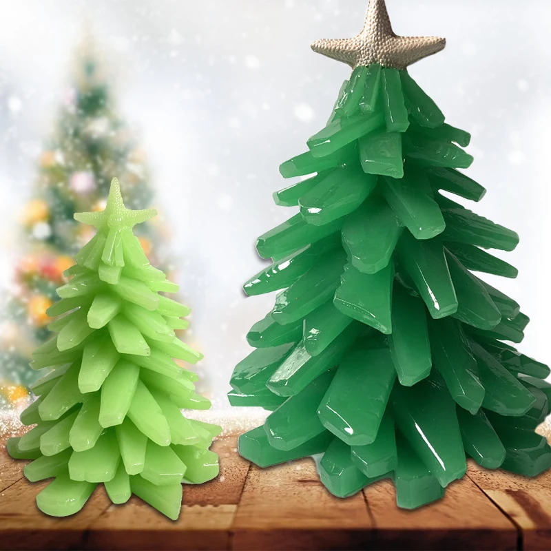 

Рождественская мини-елка из смолы, 15/20 см, креативные рождественские украшения для дома, украшение для рождественской елки, маленькое украш...
