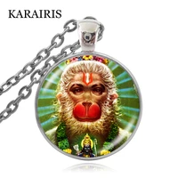 karairis india buddhism god lord vishnu hanuman religion necklace jewelry glass cabochon pendant necklaces religion jewelry 2020