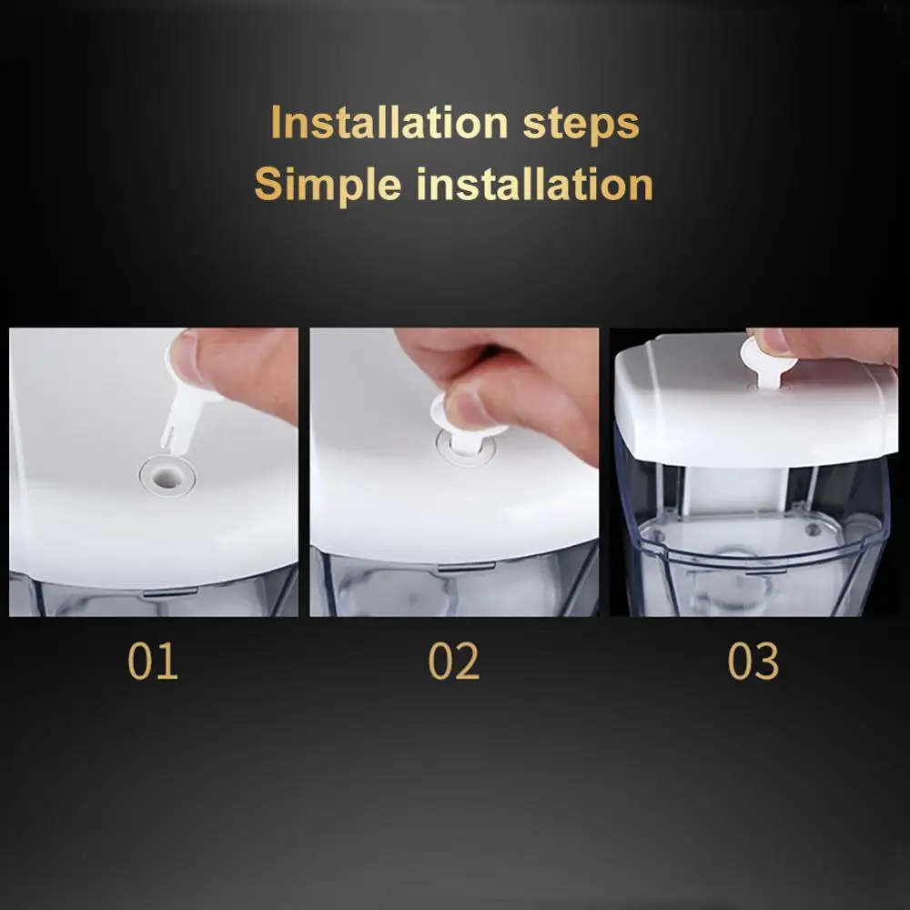 

700ml Automatic Soap Dispenser Handsfree Automatic IR Smart Sensor Touchless Soap Liquid Dispenser For Kitchen Bathroom Liquid S