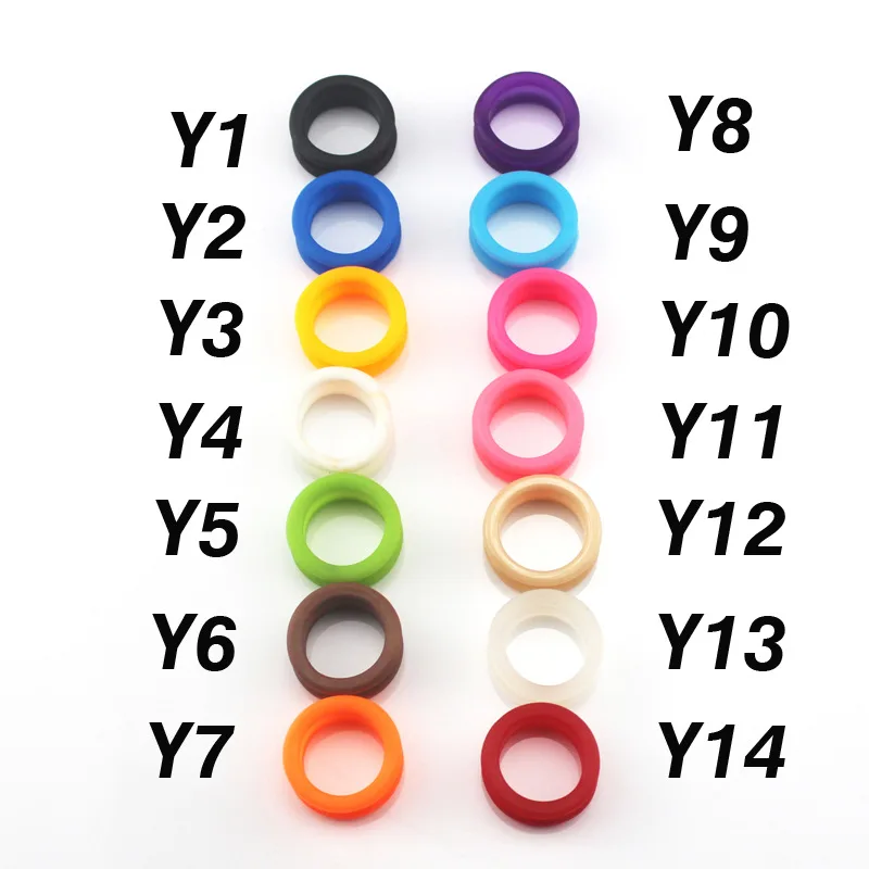 10 шт./лот оптовая продажа 1 размер кольца на палец из силикагеля подходят к любым