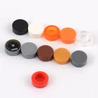 Конструктор сделай сам 100 шт., плоская плитка, Круглый кубик 1 х1, детали для просветления, 98138 блоков, игрушки для детей, подарок для мальчиков и девочек