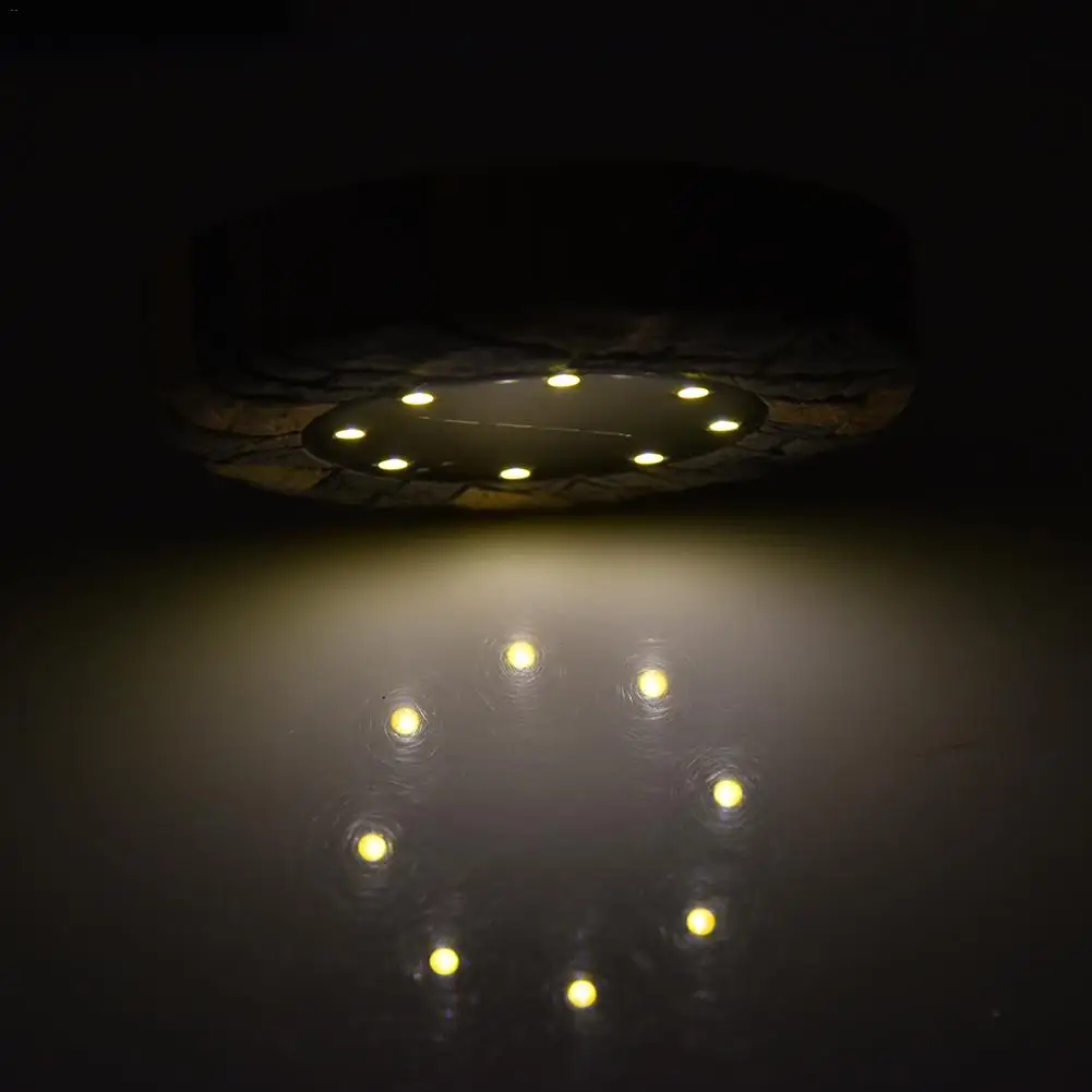 Солнечная наземная светильник s камень 16 светодиодный садовый датчик