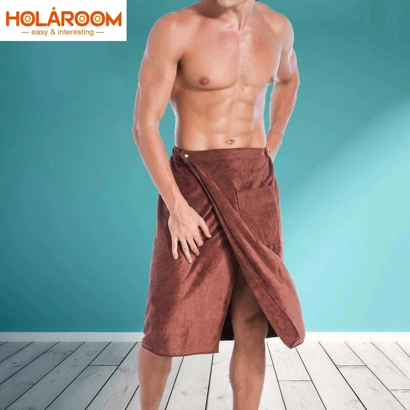 Мягкие мужские банное Полотенца с карманом Magic Mircofiber мягкое пляжное полотенце