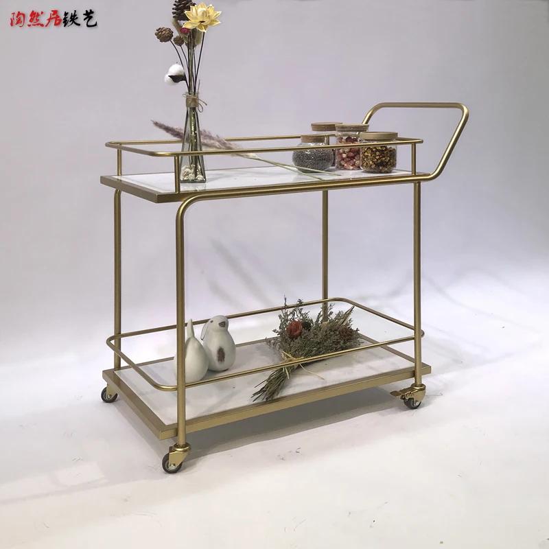 Роскошные наконечники Nordic Hotel Light Высококачественная тележка для столовых чайная