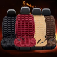 heating car seat cushion 12v heated auto seat cover plush heater winter warmer control temperature electric heating seat pad