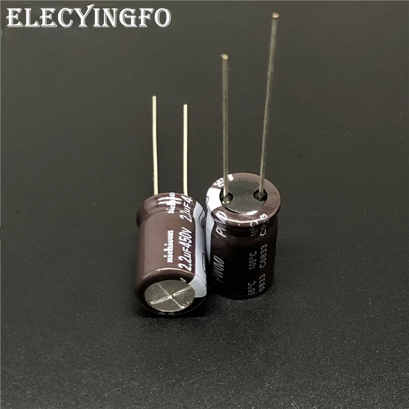 10 шт. 2 мкФ 450V2.2uf NICHICON PW серии 10x16 мм низкое сопротивление долгий срок службы 450V2.2uF