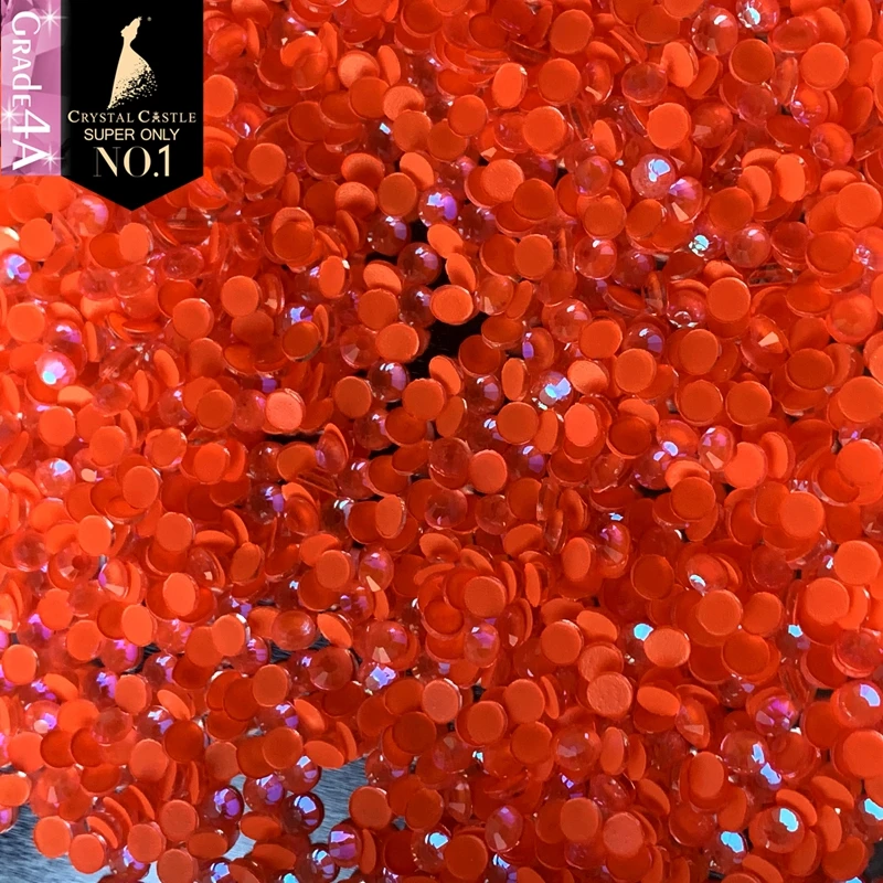 Флуоресцентный неоновый лак Crystal Castle 4A с плоской задней поверхностью без горячей