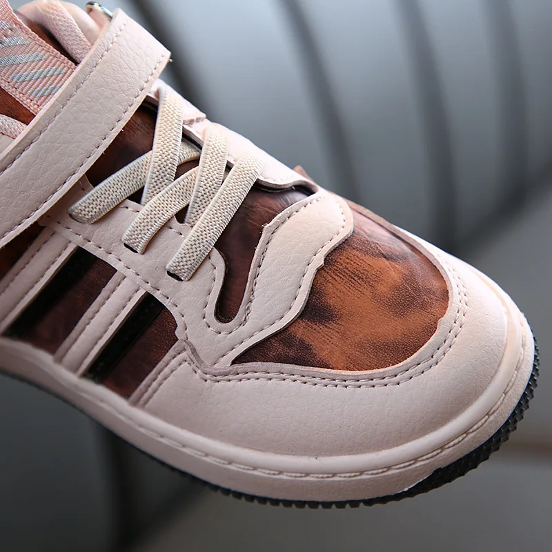 Кроссовки детские кожаные водонепроницаемые спортивная обувь для мальчиков и