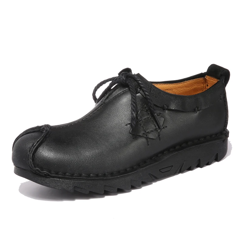 Мужские лоферы из натуральной кожи мокасины воловьей высокого качества