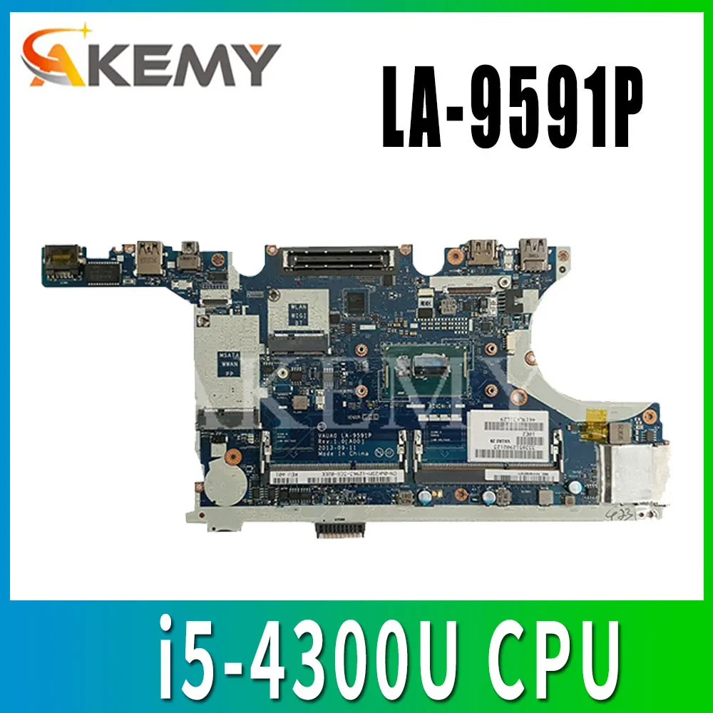 Akemy LA 9591P материнская плата для Dell Latitude E7440 Laotop с i5 4300U ЦП|Материнские платы| |