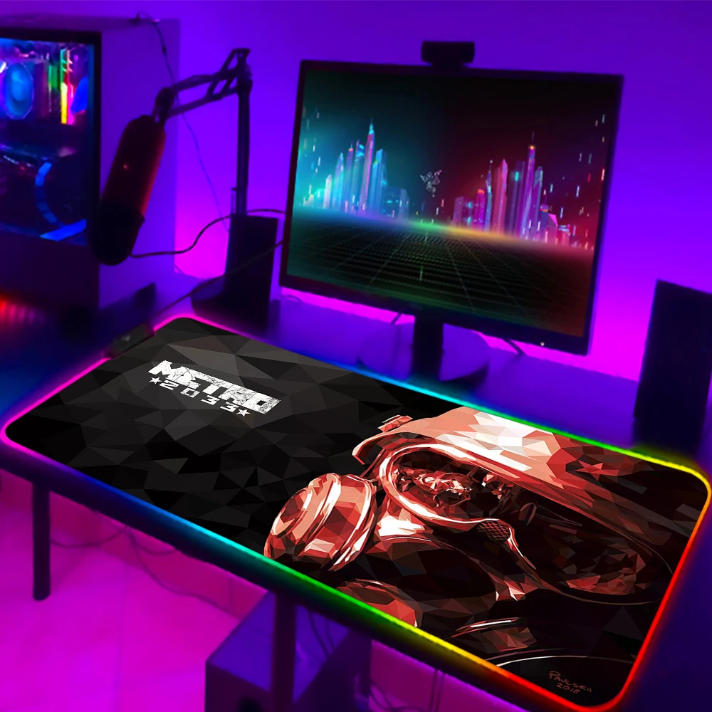 

Metro 2033 Gaming Mouse Pad RGB Mousepad Keyboard Cover Non-Slip Rubber Base Computer Carpet Desk Mat PC Gamer MousePad 900x400