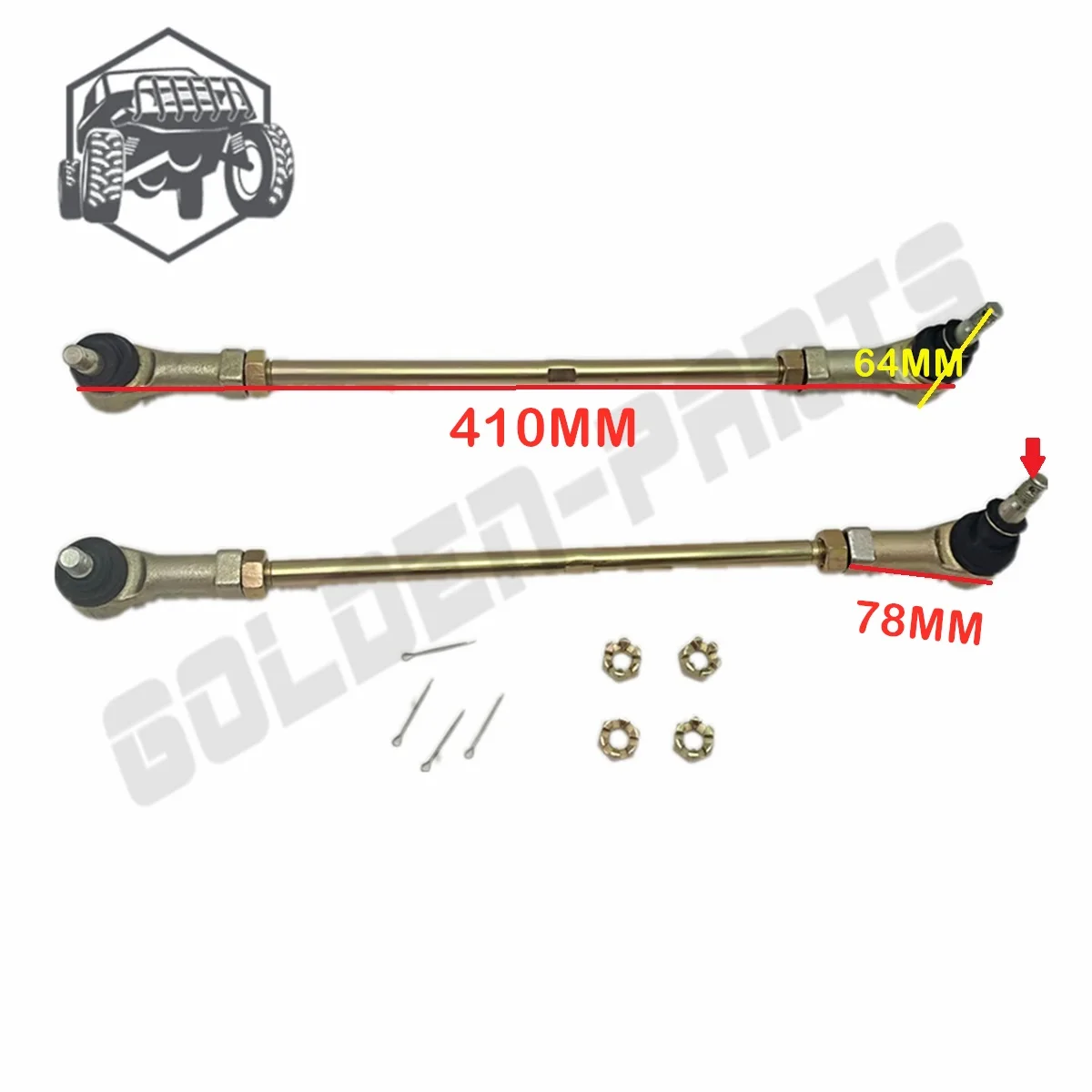 Hisun 500CC 700CC ATV Quad Shift прямой стержень Tie Rod End 62200-058-0000 1 шт