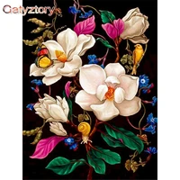 gatyztory 60x75cm oil painting by numbers colorful flowers paint by numbers on canvas watercolor animals home decor