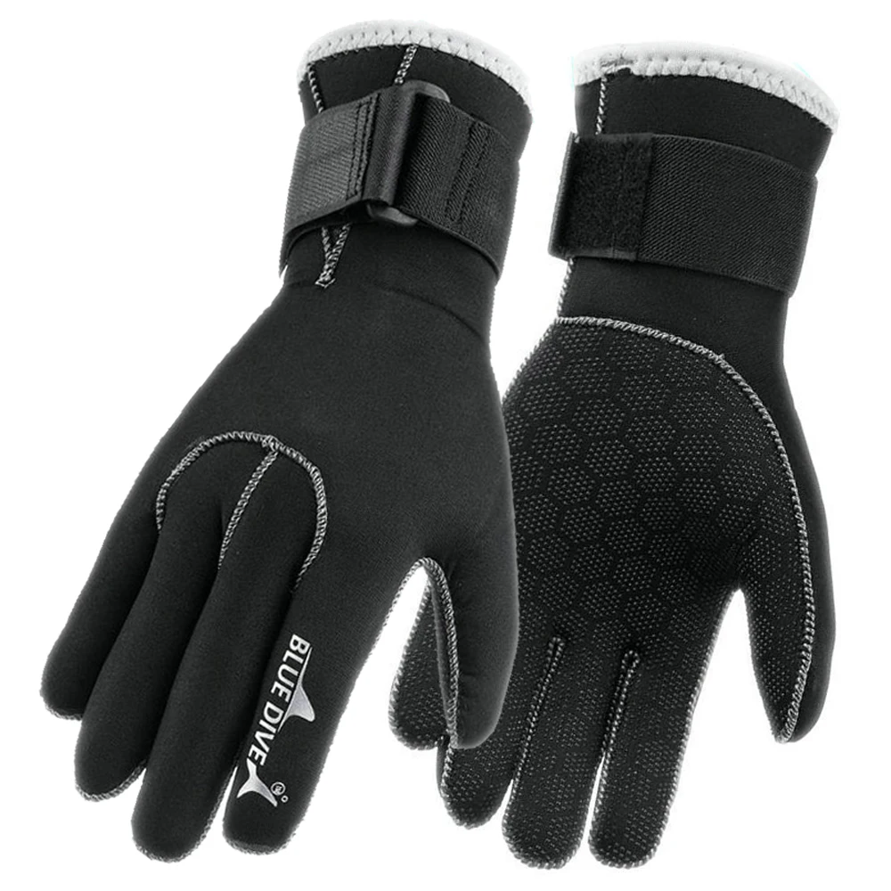 

3mm Neoprene Dive Gloves High Quality Swimming Gloves Keep Warm Swimming Diving Equipment Fire New Blue Dive Sail