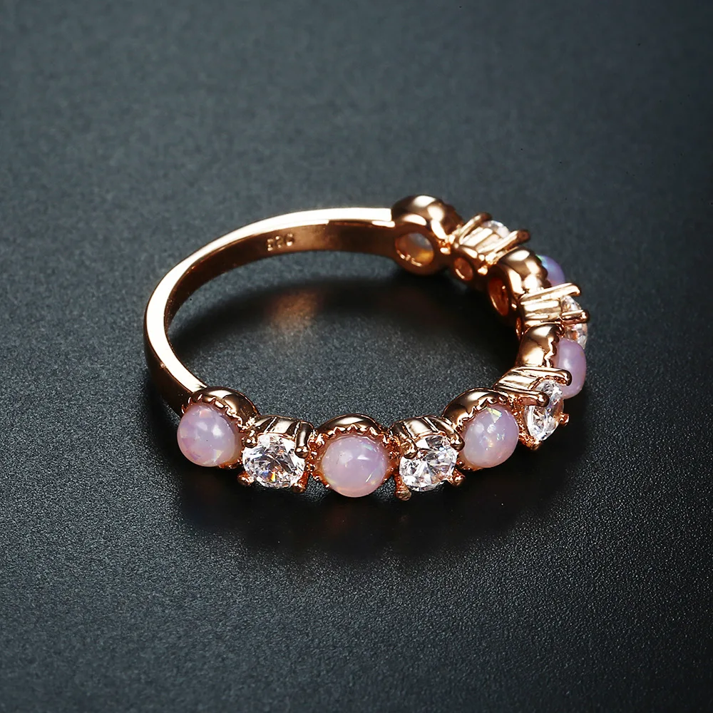 Doreen Box элегантное бледно-розовое стразы кольцо Женское Обручальное обручальное