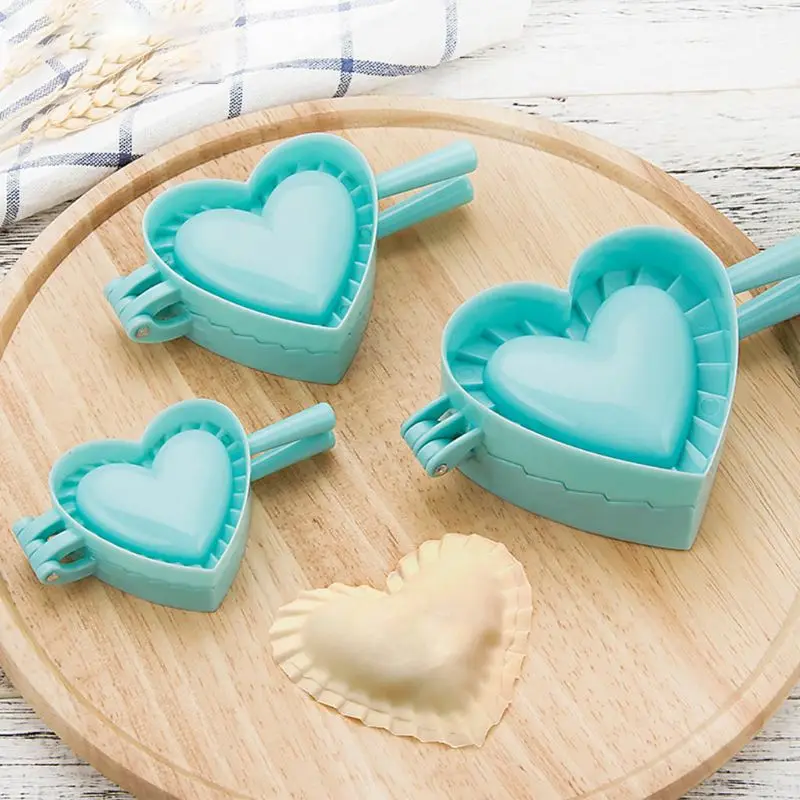 

3pcs/set Kitchen DIY Dumplings Maker Jiaozi Pierogi Mold Dough Press Mould Tool W0YD