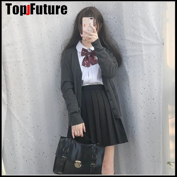 Весна 2020 косплей школьная форма свитер для девочек женская вязаная японская