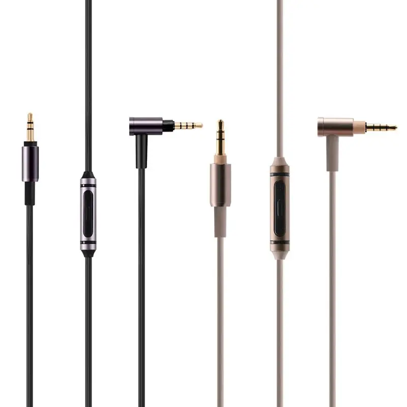 Замена аудио серебряный кабель дистанционного микрофон для SONY MDR 100ABN 1A 100X MSR7 WH