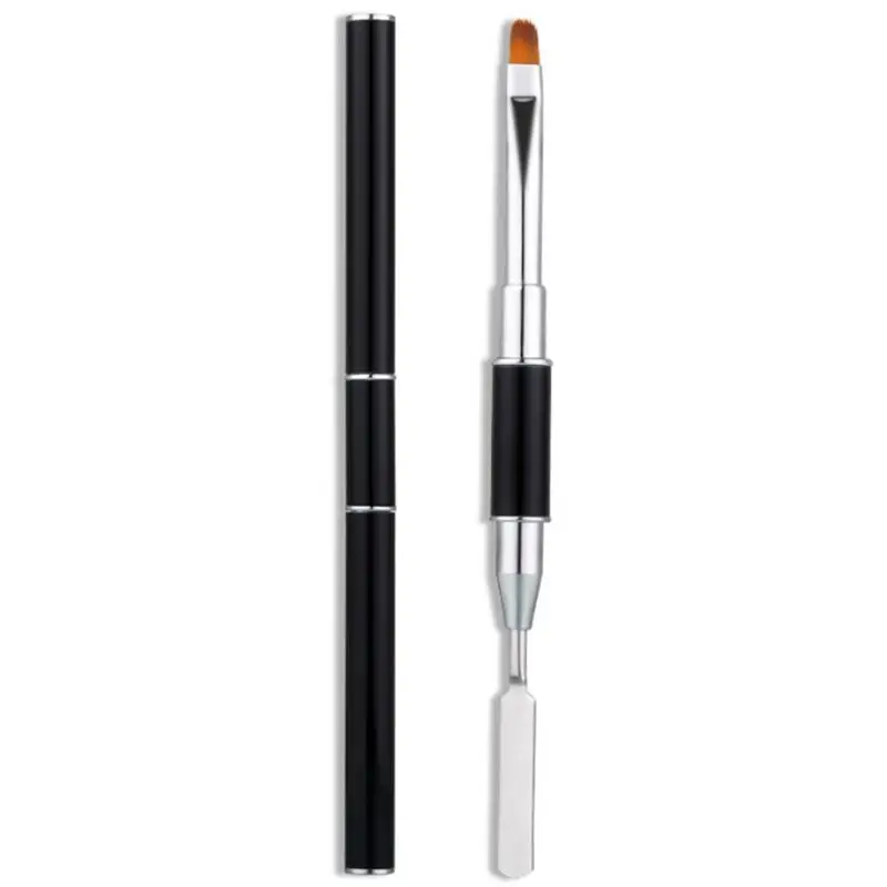 

Double Sided Multifunctional Quick Fast Glue Extension Nail Art Pen UV Gel Tip Builder Spatula Hair Brush Manicure Tool