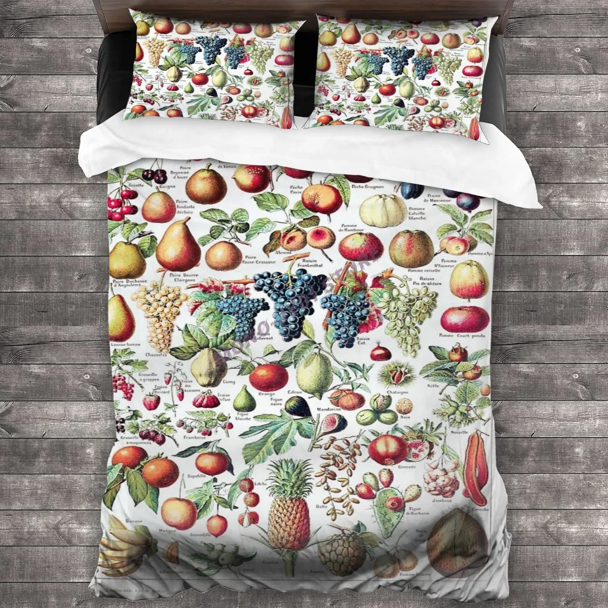 

Adolphe Millot - Fruits Pour Tous - French Vintage Poster Bedding Set Duvet Cover Pillowcases Comforter Bedding Sets Bedclothes