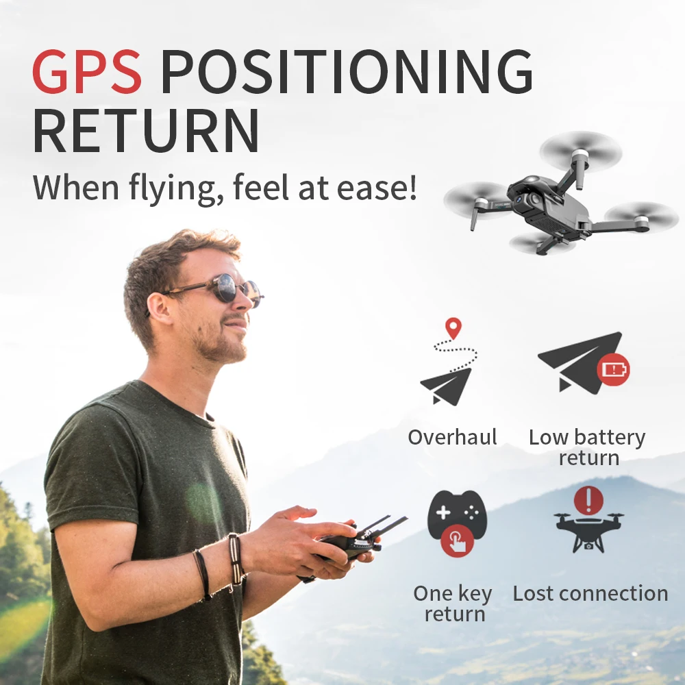 2020 Новый M9968 Дрон 5G WI-FI GPS 6K HD мини Камера Profesional 1200 метров расстояние FPV Drone