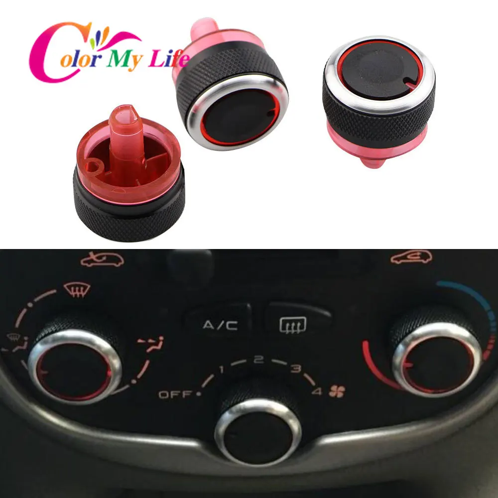 Ручки кондиционера для автомобиля Color My Life подходят Peugeot 206 207 2006 2011 запчасти Citroen C2