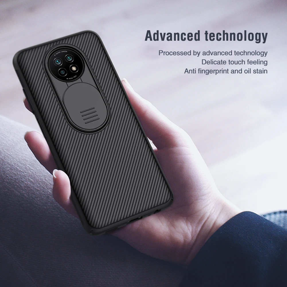 Camera Protection Case for Xiaomi Redmi Note 9T 5G NILLKIN CamShield Slide Cover Protect Camera Lens Cases For Redmi Note 9T