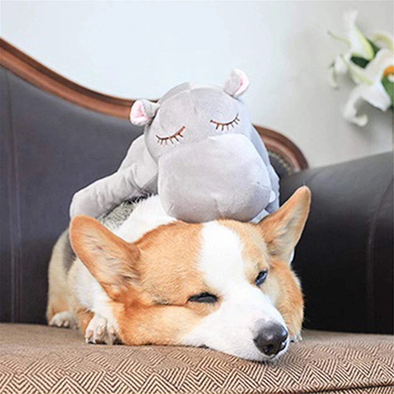 

Puppy Toy With Heartbeat Dog Calming Behavioral Training Toy Sleeping Animal Plush Buddy For Separation Anxiety Relief Hug
