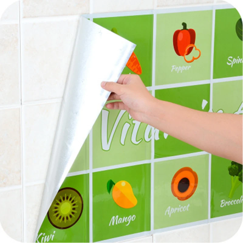 Маслостойкая Съемная кухонная ПВХ наклейка самоклеящаяся Водонепроницаемая